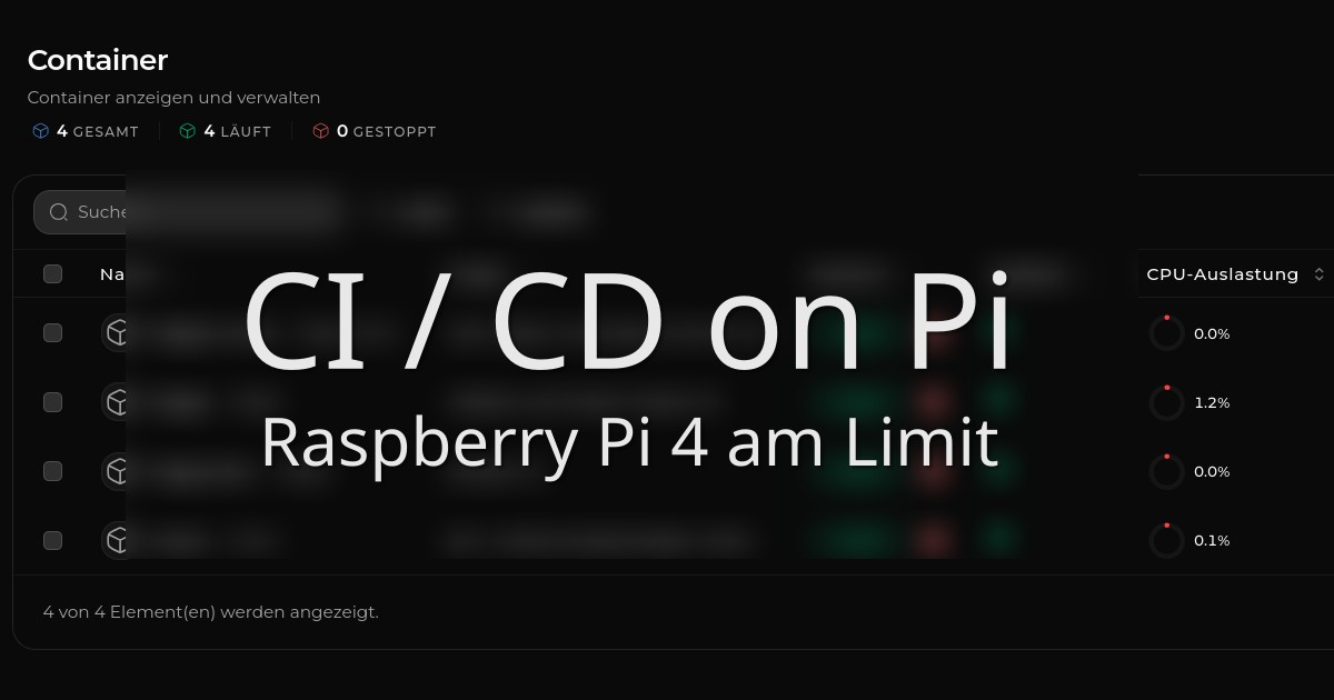 CD CI on a Raspberry Pi