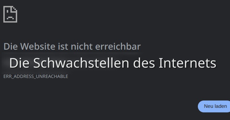 Die Schwachstellen des Internets