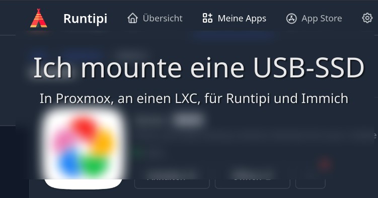 SSD Mount - in einem Containter, in einem Container