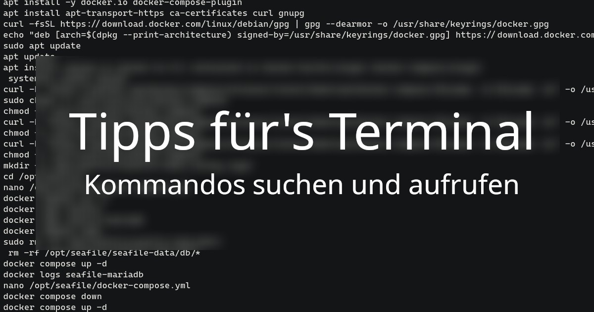 Unleash the Terminal Power - oder so